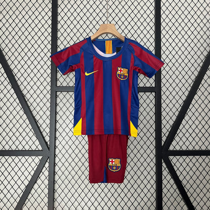 Barcelona Retro Kit Niños Local 2005/06