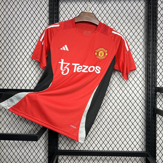Camiseta Manchester United Entrenamiento Roja 2024/25 Versión Fan