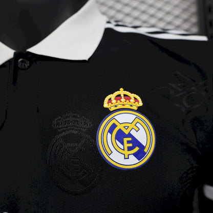 Camiseta Real Madrid Polo Negro 2025/26 Versión Jugador