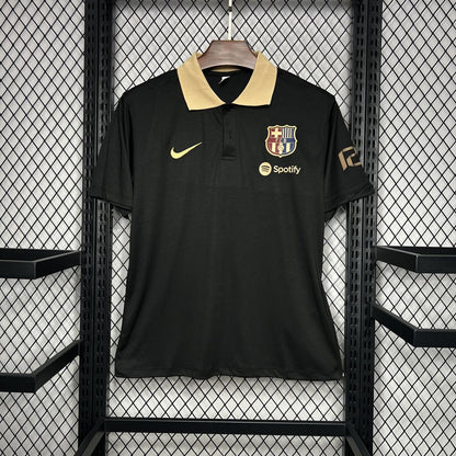 Camiseta FC Barcelona Polo Negro 2024/25 Versión Fan