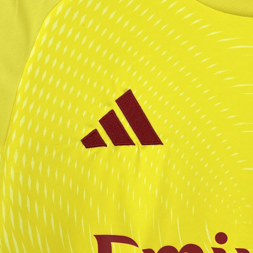 Camiseta Arsenal Portero Amarillo 2025/26 Versión Fan