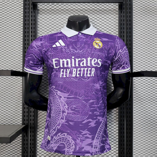 Camiseta Real Madrid Dragon Morado 2025/26 Versión Jugador