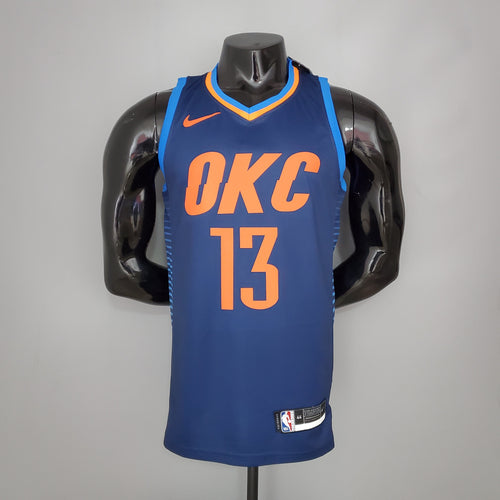 Camiseta Oklahoma City Thunder "Blue Stripes" Azul