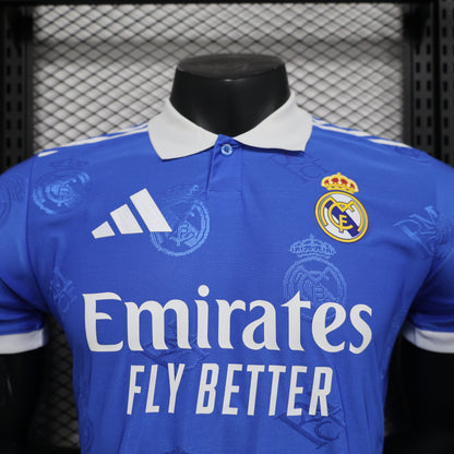 Camiseta Real Madrid Polo Azul 2025/26 Versión Jugador