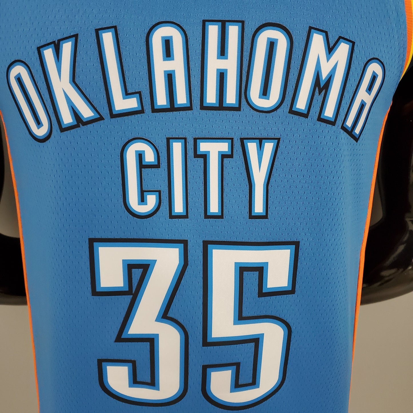 Camiseta Oklahoma City Thunder Camiseta Clásica Celeste Naranja