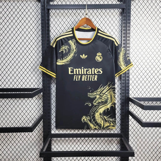 Camiseta Real Madrid "Especial Dragon Negro" 2024/25 Versión Fan