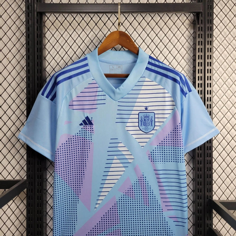 Camiseta España Portero Celeste 2024 Versión Fan