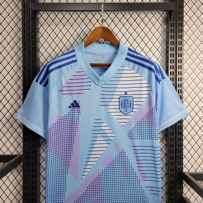Camiseta España Portero Celeste 2024 Versión Fan