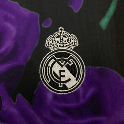 Camiseta Real Madrid Edición Purple Rosas 2025/26 Versión Fan