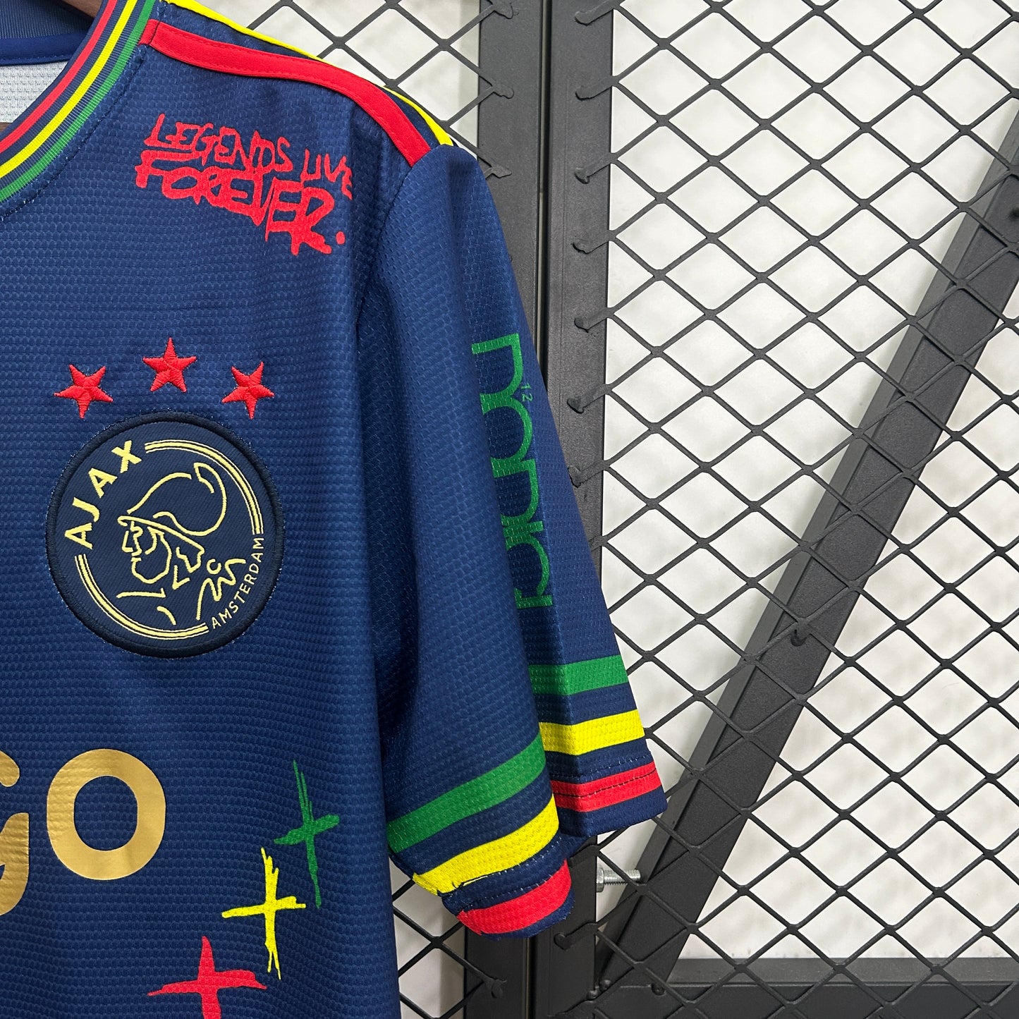 Camiseta Ajax Edición Especial "Bob Marley Azul" 2025/26 Versión Fan