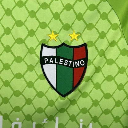 Camiseta Palestino Verde Claro 2025/26 Versión Fan