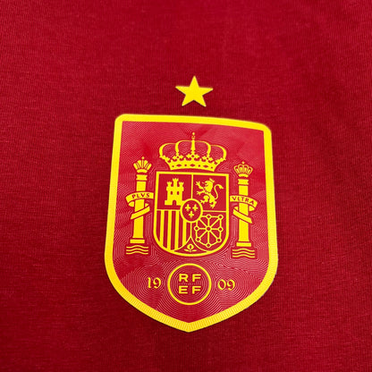 Camiseta España Edición Especial Retro Roja 2024 Versión Fan