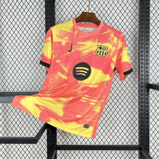 Camiseta FC Barcelona Pre-Partido Naranja 2025/26 Versión Fan