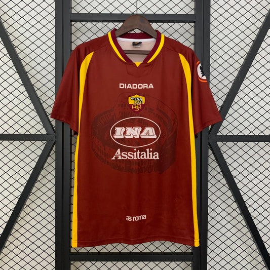 Camiseta AS Roma Local Retro 1997/98 Versión Fan