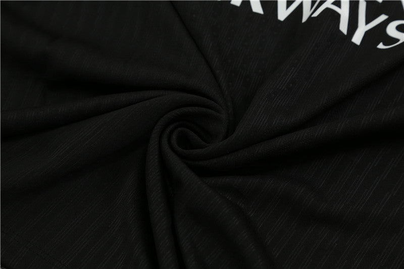 Buzo Completo PSG Negro Burdeo