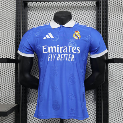 Camiseta Real Madrid Polo Azul 2025/26 Versión Jugador