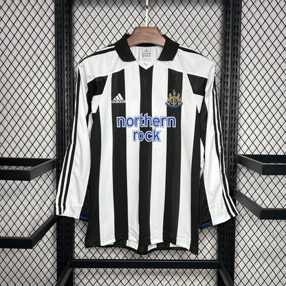 Camiseta Newcastle United Local Retro Manga Larga 2003/05