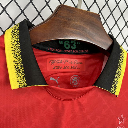 Camiseta AC Milan Edición Especial Roja 2025/26 Versión Fan