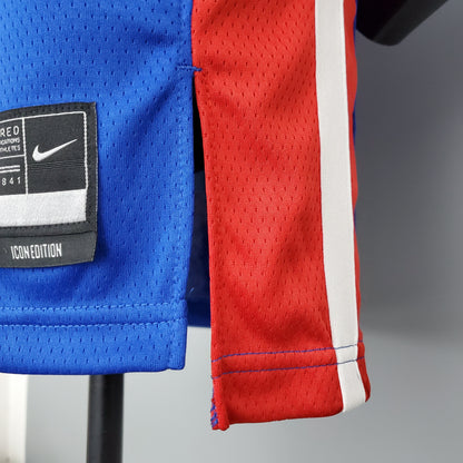 Camiseta Detroit Pistons Camiseta Azul Clásica