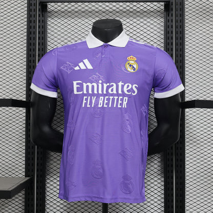 Camiseta Real Madrid Polo Morada 2025/26 Versión Jugador