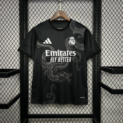 Camiseta Real Madrid Edición Especial "Dragón-Negro" 2024/25 Versión Fan