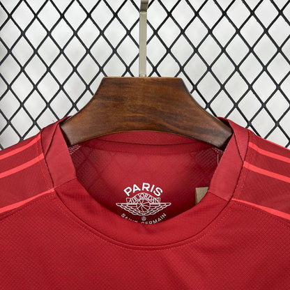 Camiseta Paris Saint-Germain Portero Rojo 2025/26 Manga Larga Versión Fan