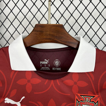 Camiseta Portugal Entrenamiento Rojo 2025 Versión Fan