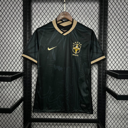 Camiseta Brasil "Edición Especial Dorada" 2022 Versión Fan