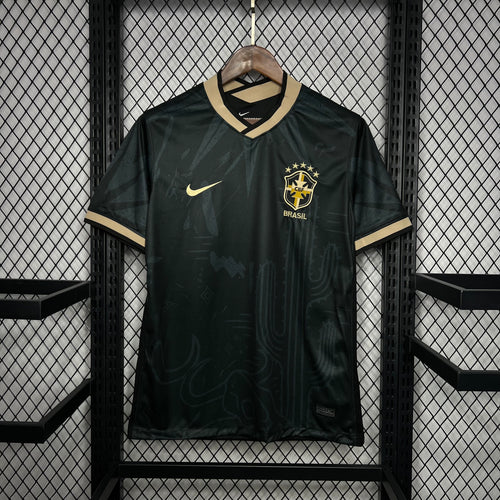 Camiseta Brasil "Edición Especial Dorada" 2022 Versión Fan