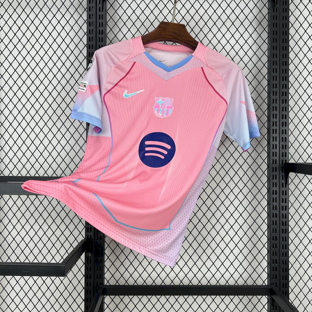 Camiseta FC Barcelona Edición Especial Rosa 2025/26 Versión Fan