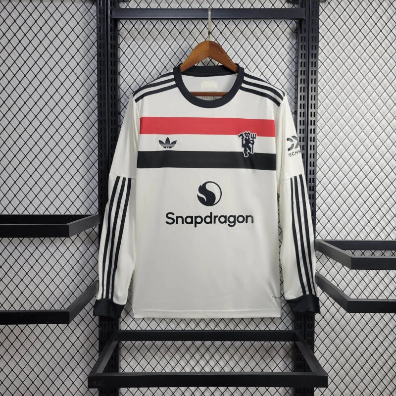 Camiseta Manchester United Tercera Manga Larga 2024/25 Versión Fan