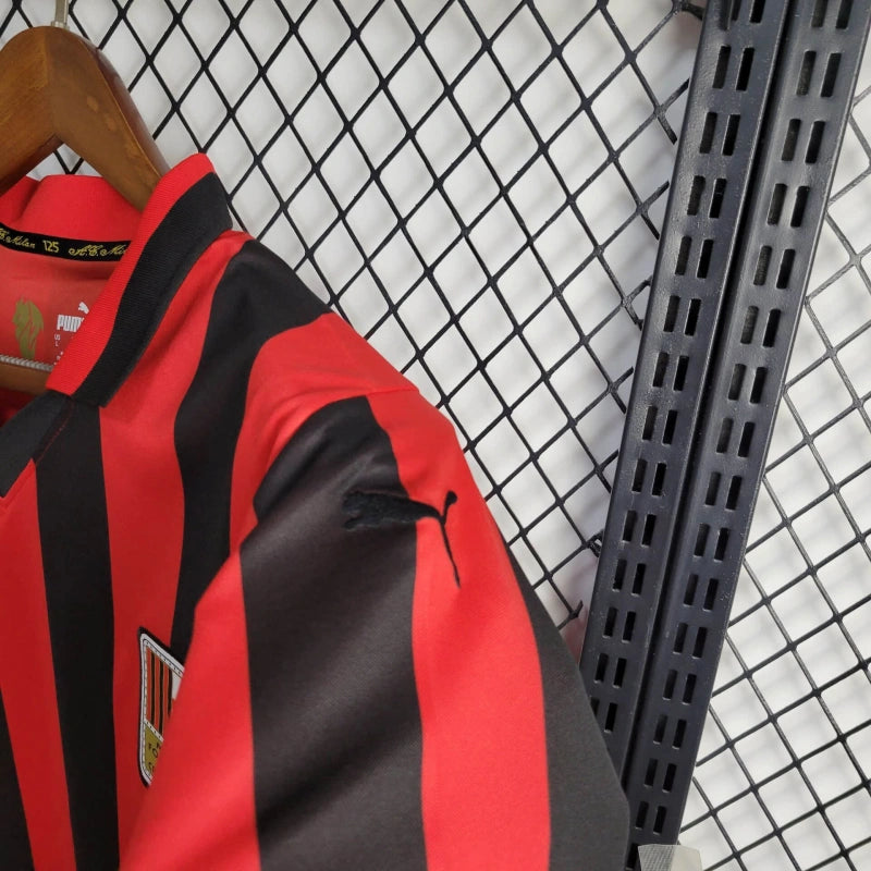 Camiseta AC Milán Edición Aniversario Roja 2024/25 Versión Fan