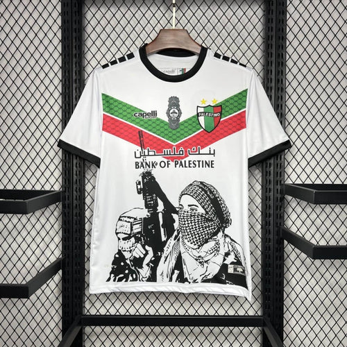 Camiseta Palestino "Graffiti Blanco" 2024/25 Versión Fan