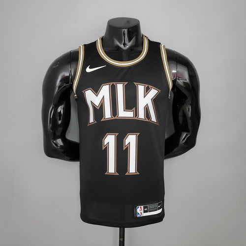Camiseta Atlanta Hawks "MLK" Negra