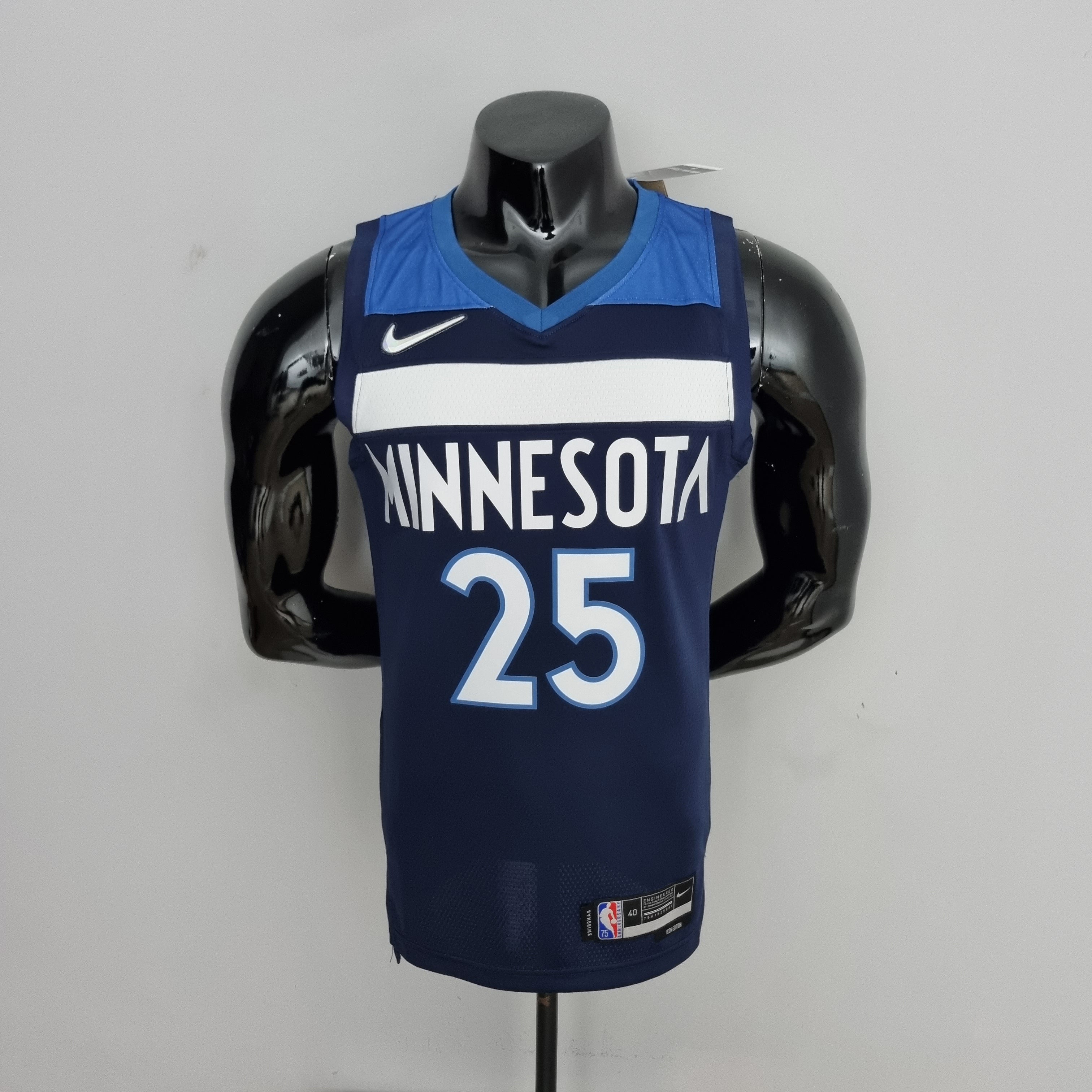 Minnesota Timberwolves Camiseta Azul Clásica