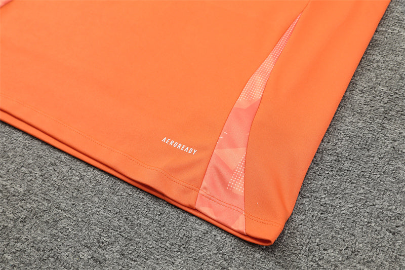 Buzo Completo Manchester United Naranja Azul