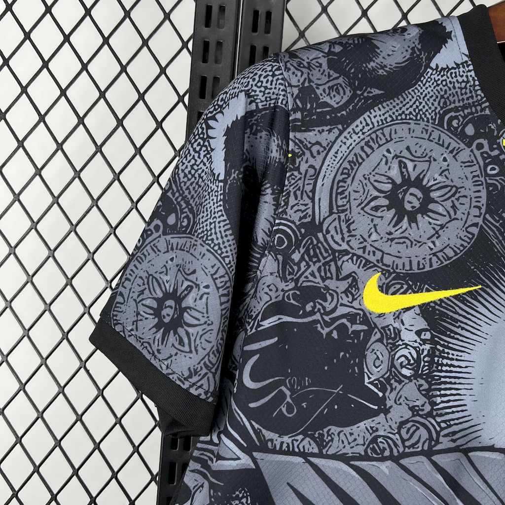 Camiseta Brasil "Edición Cristo Redentor Gris" 2024 Versión Fan