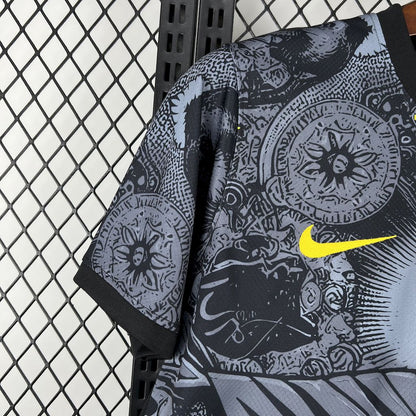 Camiseta Brasil "Edición Cristo Redentor Gris" 2024 Versión Fan