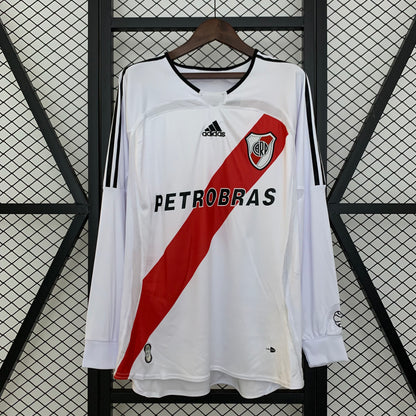 Camiseta River Plate Local Retro Manga Larga 2006/07 Versión Fan
