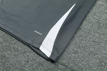 Buzo Completo con Cierre Manchester United Gris Diseño Rojo