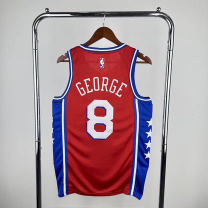 Camiseta Philadelphia 76ers 2023 Camiseta Roja NBA