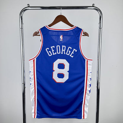 Camiseta Philadelphia 76ers 2023 Camiseta Azul NBA