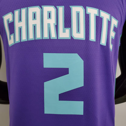 Camiseta Charlotte Hornets Camiseta Clásica Morada