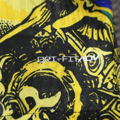 Camiseta Brasil Edición Especial Amarilla "Cristo Redentor" 2024 Versión Jugador