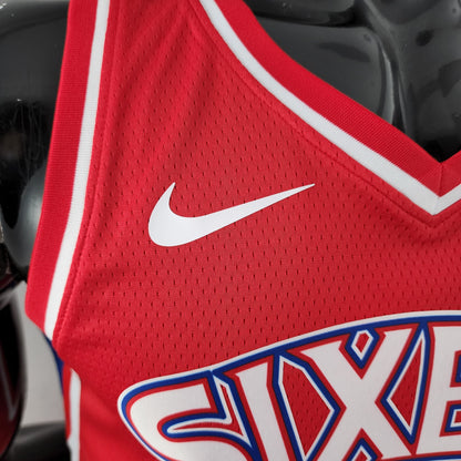 Camiseta Philadelphia 76ers Allen Iverson "Rookie Season" Roja