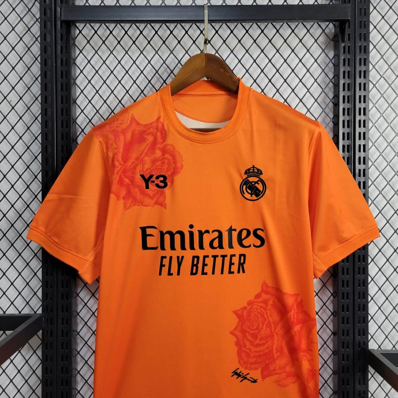 Camiseta Real Madrid "Y-3" Naranjo 2023/24 Versión Fan
