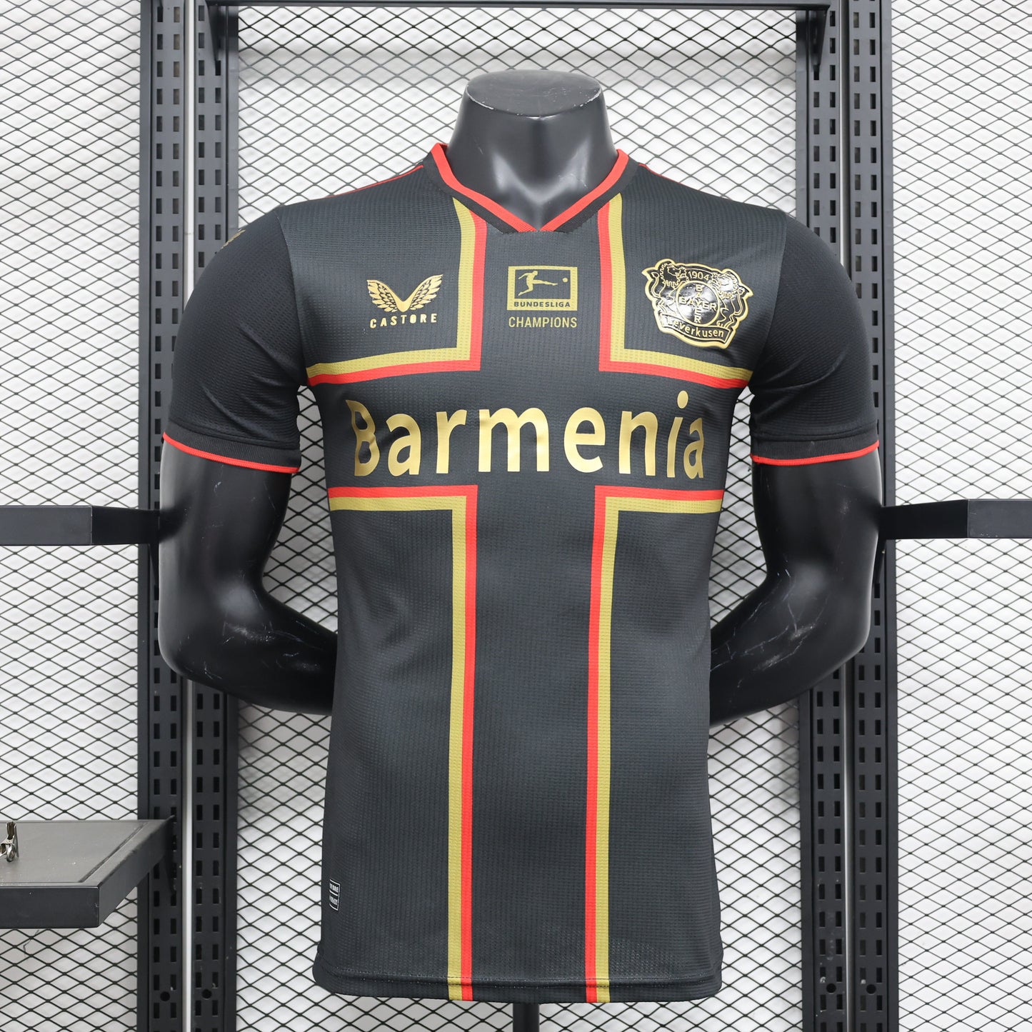 Camiseta Bayer 04 Leverkusen Edición Champions 2024/25 Versión Jugador