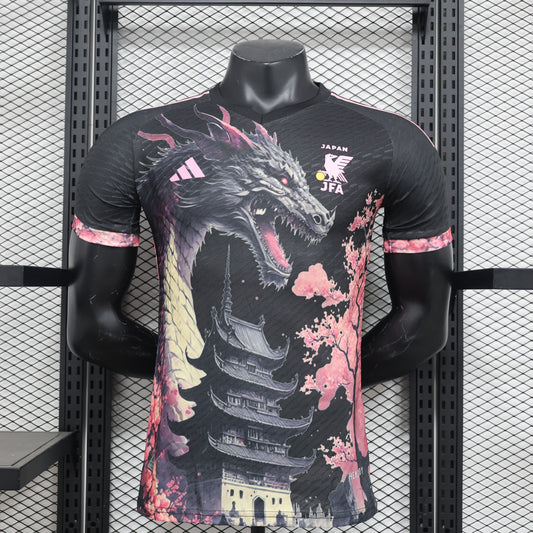 Camiseta Japón "Edición Especial Negra y Rosada" 2024 Versión Jugador