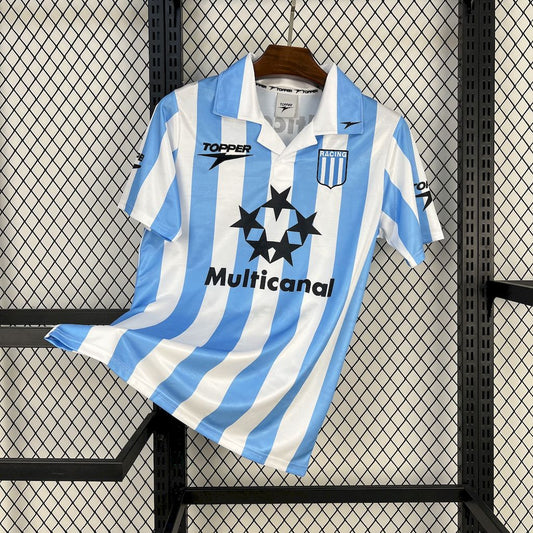 Camiseta Racing Club Avellaneda Local Retro 1997/98 Versión Fan