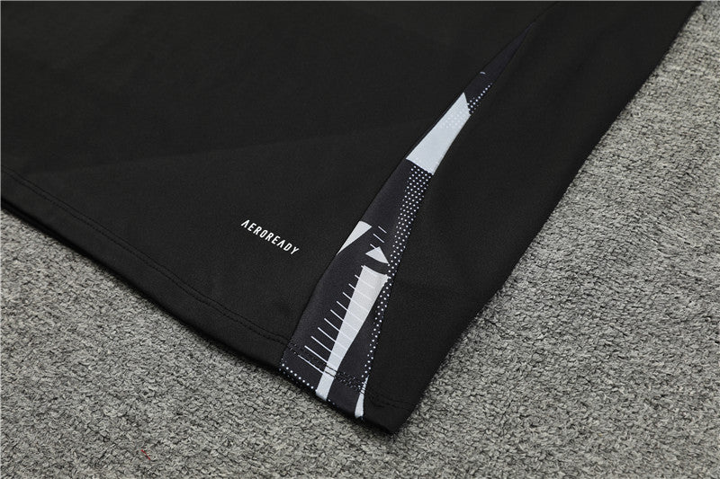 Buzo Completo Manchester United Negro Blanco